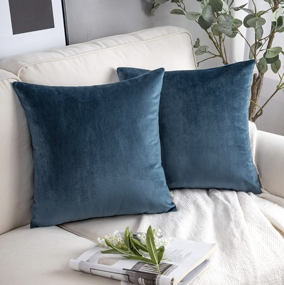 Velvet Throw Pillow Covers – Set of 2